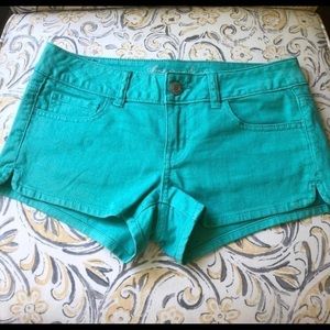 American Eagle Outfitters turquoise shorts size 4